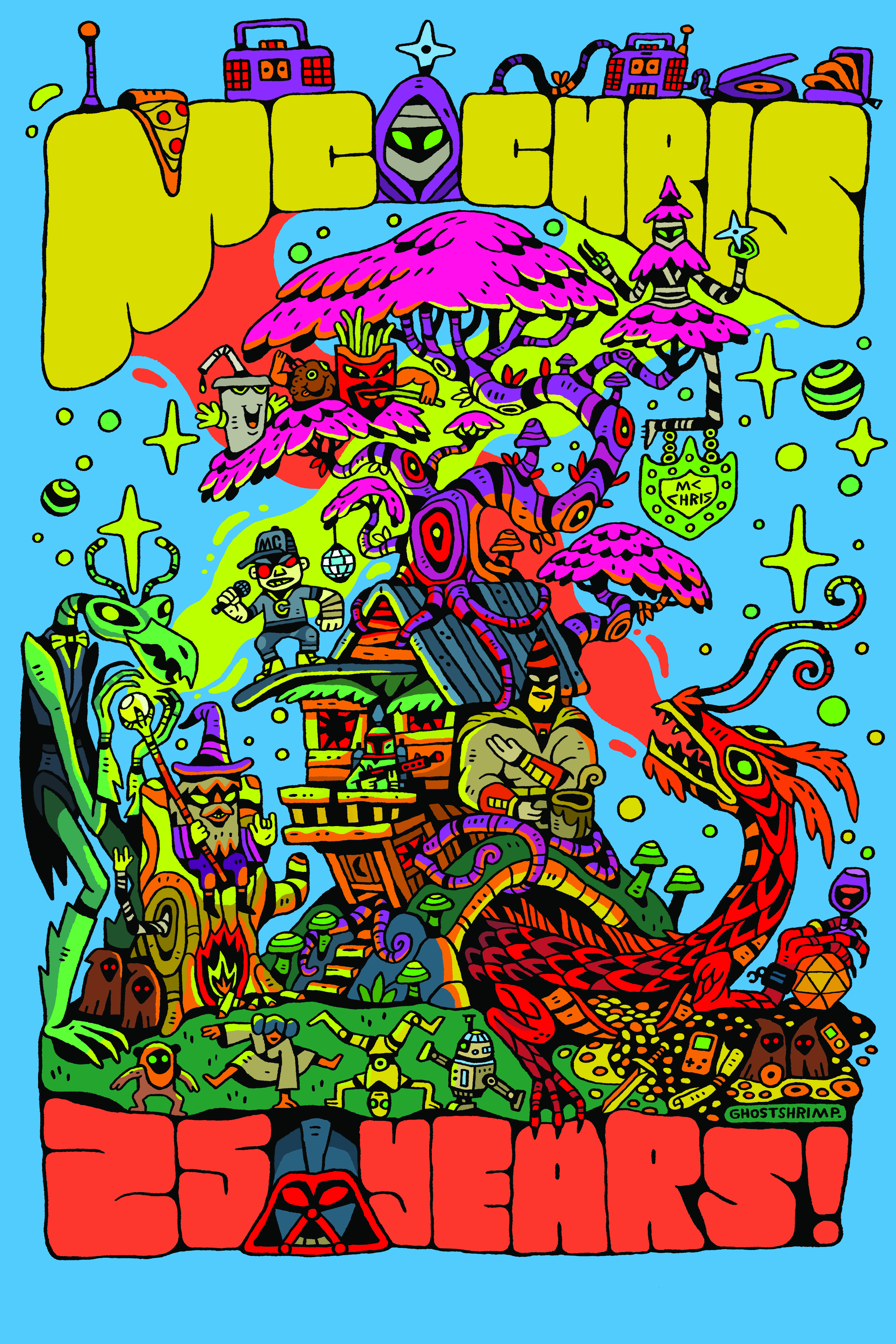 MC Chris-25 Years / Megaran flyer