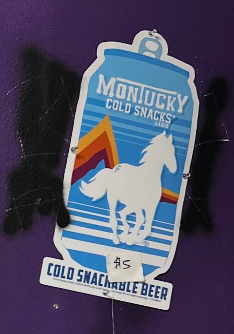 Montucky Cold Snacks metal sign