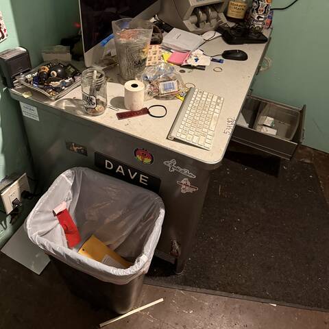 Steel office desk