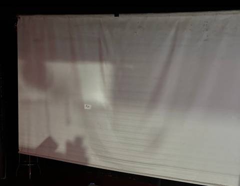 Large projection screen